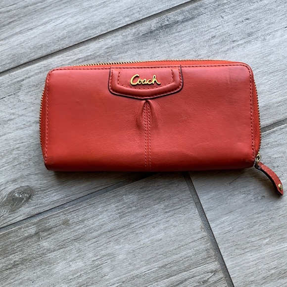 Coach Handbags - Coral Coach Wallett